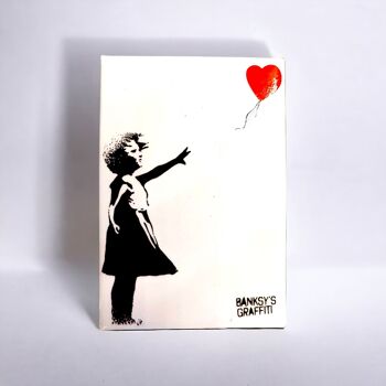 Aimant de réfrigérateur Graffiti de Banksy – Fille avec ballon rouge 3