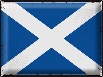 Signe en étain drapeau Écosse 40x30cm drapeau rétro Écosse 1