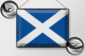 Signe en étain drapeau Écosse 40x30cm drapeau rétro Écosse 2