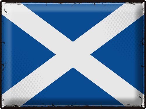 Blechschild Flagge Schottland 40x30cm Retro Flag Scotland