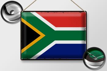 Signe en étain drapeau afrique du sud 40x30cm rétro afrique du sud 2