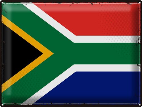 Blechschild Flagge Südafrika 40x30cm Retro South Africa