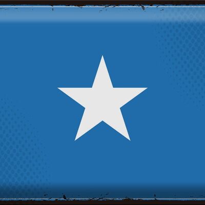 Targa in metallo Bandiera della Somalia 40x30 cm Bandiera retrò della Somalia