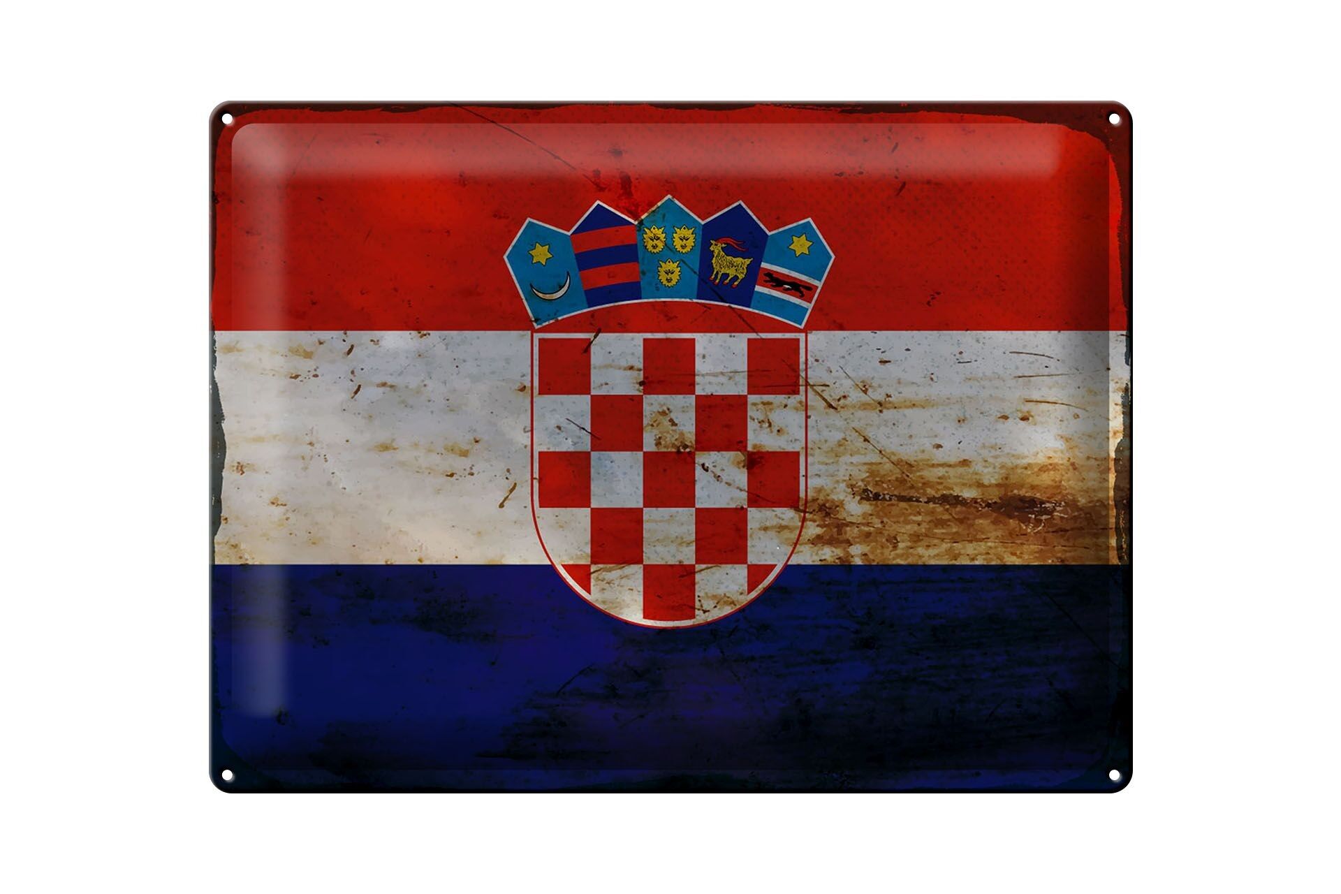 Adesivo Per Auto Con Bandiera Della Croazia - 8 X 5 Cm - Resistente Ai Raggi UV E Graffi, Per Superfici Lisce - copertina