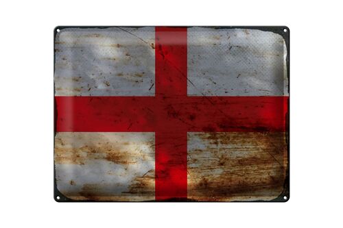 Blechschild Flagge England 40x30cm Flag of England Rost
