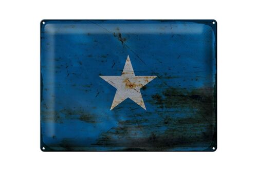 Blechschild Flagge Somalia 40x30cm Flag of Somalia Rost