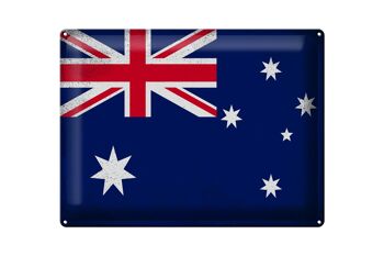 Signe en étain drapeau australie 40x30cm, Vintage australie 1