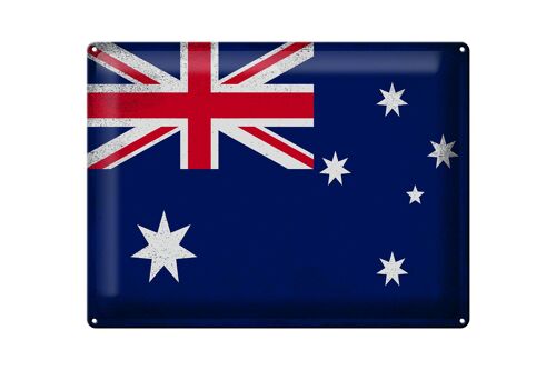 Blechschild Flagge Australien 40x30cm Australia Vintage