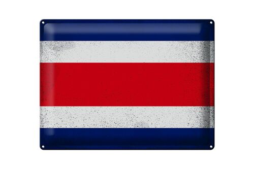 Blechschild Flagge Costa Rica 40x30cm Costa Rica Vintage