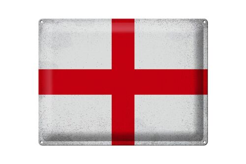 Blechschild Flagge England 40x30cm Flag of England Vintage