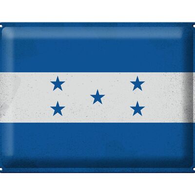 Targa in metallo Bandiera Hondura 40x30 cm Bandiera dell'Honduras vintage