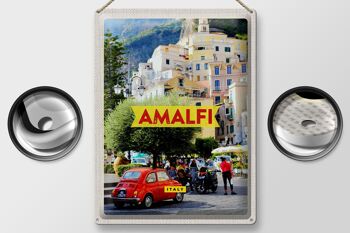 Signe en étain voyage 30x40cm Amalfi Italie vacances 2