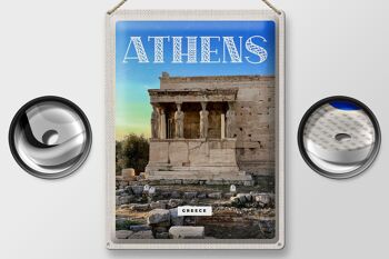 Signe de voyage en étain, 30x40cm, Athènes, grèce, acropole, cadeau 2