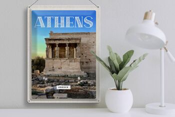 Signe de voyage en étain, 30x40cm, Athènes, grèce, acropole, cadeau 3