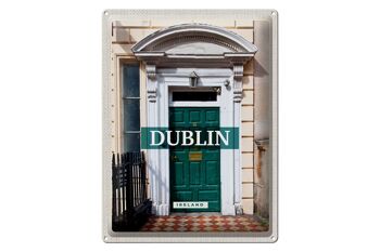 Panneau de voyage en étain, 30x40cm, Dublin, irlande, Destination de voyage, ville 1