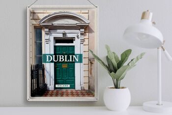 Panneau de voyage en étain, 30x40cm, Dublin, irlande, Destination de voyage, ville 3