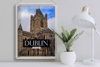 Panneau de voyage en étain, 30x40cm, destination de voyage, château de Dublin, irlande 3