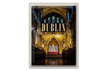 Panneau de voyage en étain, 30x40cm, cathédrale de Dublin, irlande, Destination de voyage 1