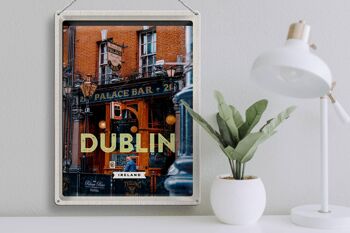 Panneau de voyage en étain, 30x40cm, Dublin, irlande, Palace Bar, Destination de voyage 3