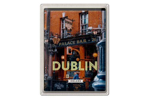 Blechschild Reise 30x40cm Dublin Ireland Palace Bar Reiseziel