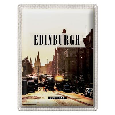 Metal sign travel 30x40cm Edinburgh Scotland destination