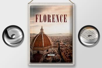 Signe en étain de voyage 30x40cm, accessoires de voyage de vacances à Florence italie 2