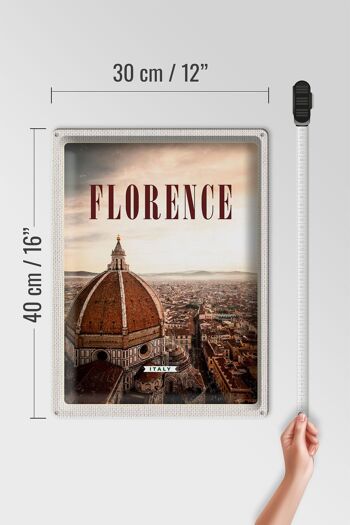 Signe en étain de voyage 30x40cm, accessoires de voyage de vacances à Florence italie 4