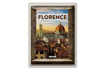 Signe en étain voyage 30x40cm, Florence, italie, vacances italiennes, Toscane 1