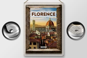 Signe en étain voyage 30x40cm, Florence, italie, vacances italiennes, Toscane 2