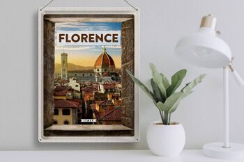 Signe en étain voyage 30x40cm, Florence, italie, vacances italiennes, Toscane 3