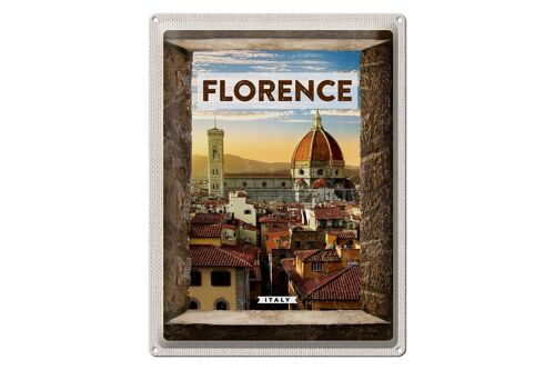 Blechschild Reise 30x40cm Florence Italy italien Urlaub Toscana
