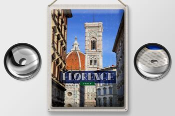 Signe en étain voyage 30x40cm, Florence italie vacances Toscane 2