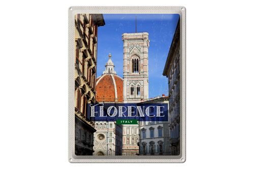Blechschild Reise 30x40cm Florence Italy Urlaub Toscana