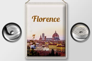Signe en étain voyage 30x40cm, Florence, italie, vacances italiennes, Toscane 2