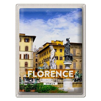Tin sign travel 30x40cm Florence Italy holiday gift