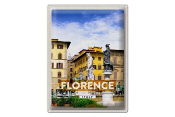 Signe en étain voyage 30x40cm, Florence italie, cadeau de vacances 1