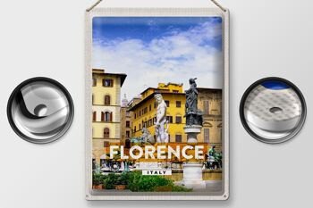 Signe en étain voyage 30x40cm, Florence italie, cadeau de vacances 2