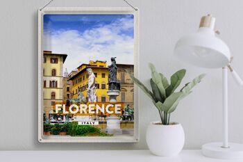 Signe en étain voyage 30x40cm, Florence italie, cadeau de vacances 3