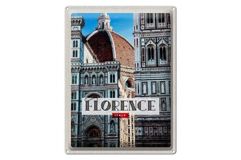 Signe en étain voyage 30x40cm, Florence italie vacances vieille ville 1