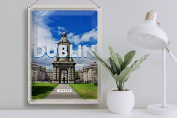 Panneau de voyage rétro en étain, 30x40cm, Dublin, irlande, Destination de voyage, ville 3