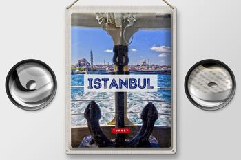 Panneau de voyage en étain, 30x40cm, Istanbul, turquie, ancre, cadeau de mer 2