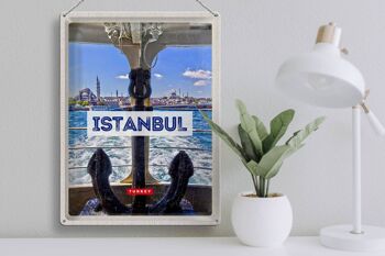 Panneau de voyage en étain, 30x40cm, Istanbul, turquie, ancre, cadeau de mer 3