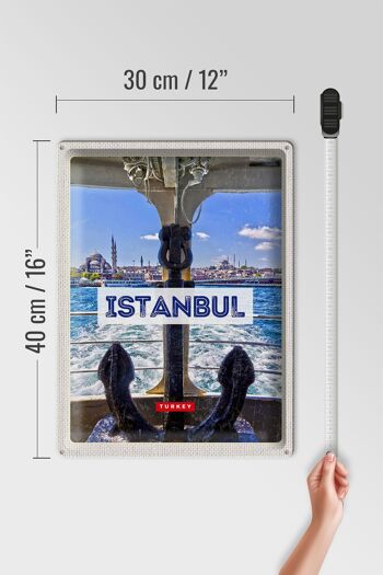 Panneau de voyage en étain, 30x40cm, Istanbul, turquie, ancre, cadeau de mer 4