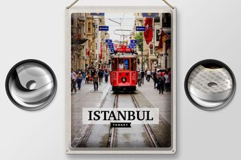 Panneau de voyage en étain, 30x40cm, Istanbul, turquie, Tram, Destination de voyage 2