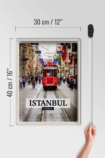 Panneau de voyage en étain, 30x40cm, Istanbul, turquie, Tram, Destination de voyage 4