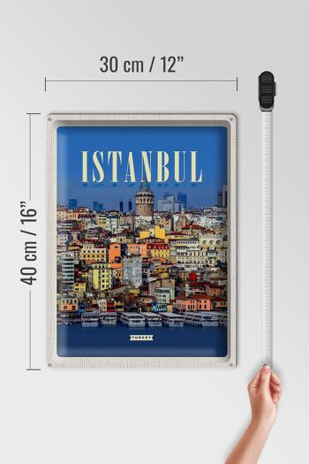 Panneau de voyage en étain, 30x40cm, Istanbul, turquie, Guide de la ville, cadeau 4
