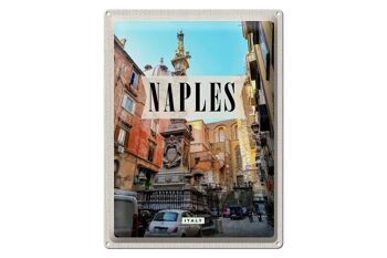 Signe en étain voyage 30x40cm, Naples, italie, Architecture de Naples, italie 1