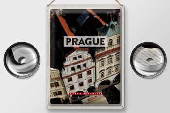 Panneau en étain voyage 30x40cm, Prague, vieille ville de Prague, république tchèque 2