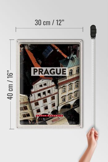 Panneau en étain voyage 30x40cm, Prague, vieille ville de Prague, république tchèque 4
