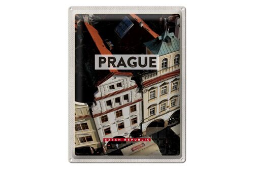 Blechschild Reise 30x40cm Prague Prag Altstadt Tschechien